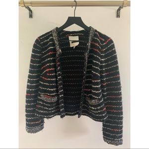 Tracy Reese beaded cropped sweater